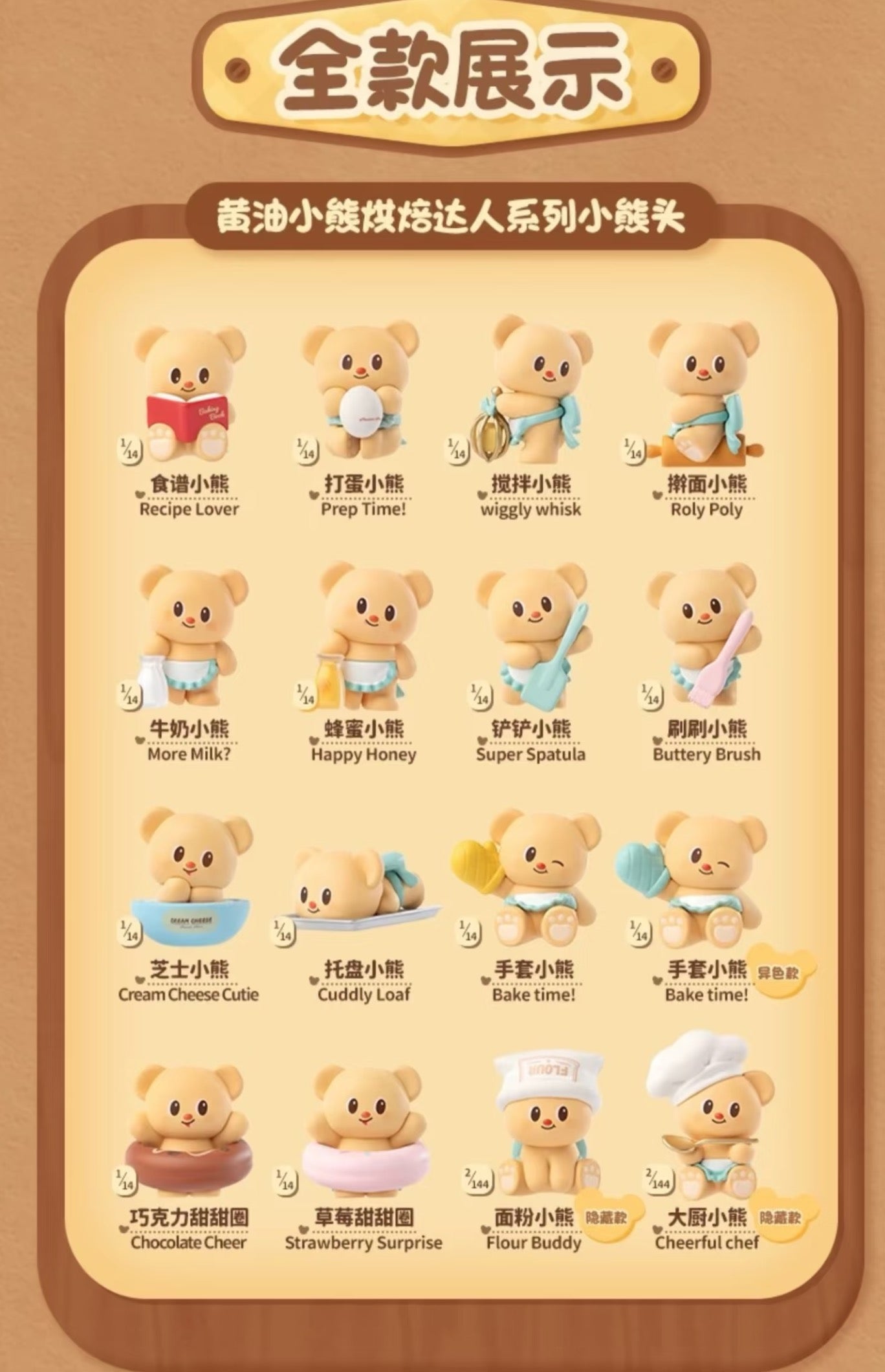 Funism Butterbear – Baked with Love Series: Cubby Face