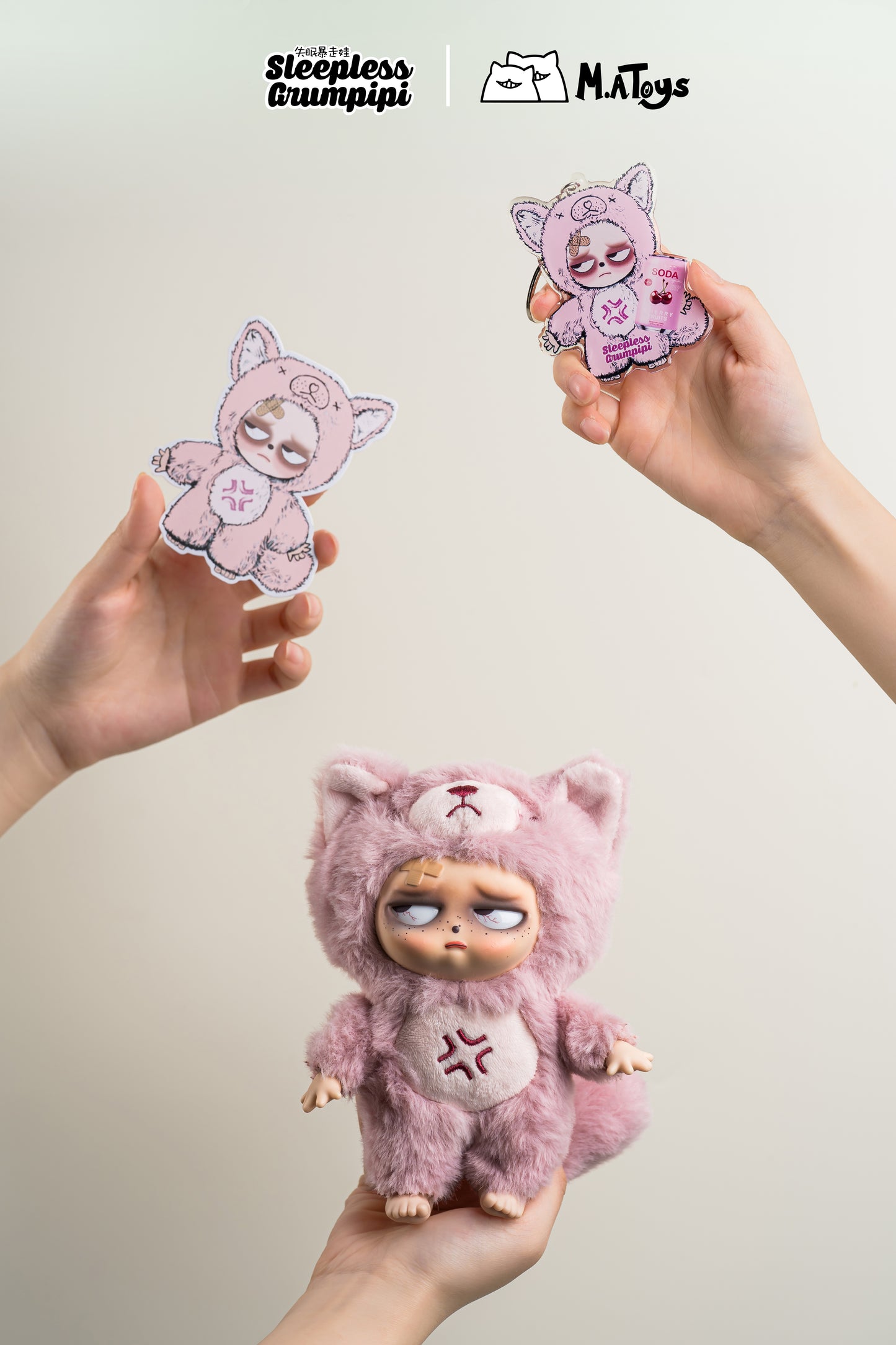 Sleepless Grumpipi Vinyl Face Plush Doll