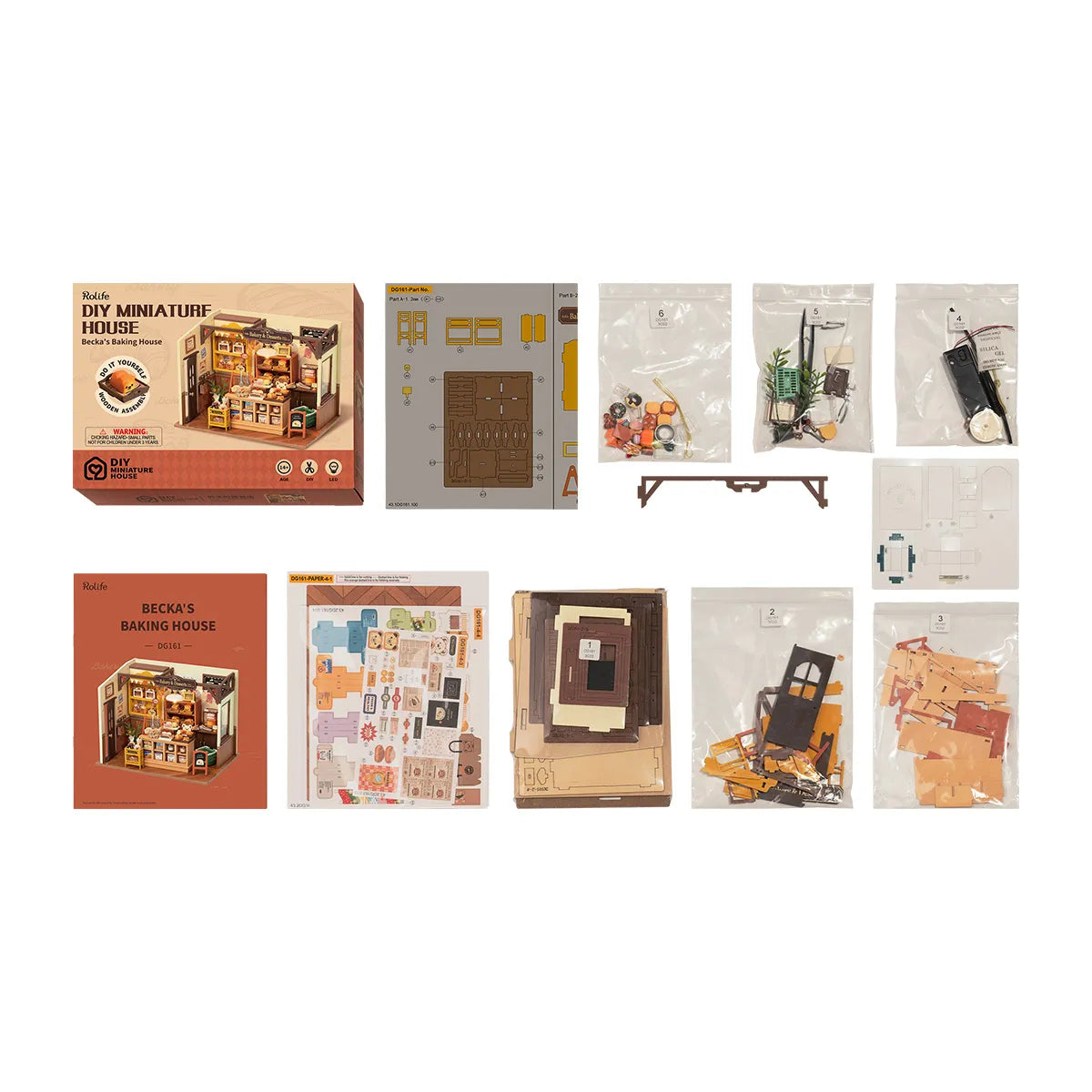 Rolife Diy Miniature House - Becka's Bakery DG161