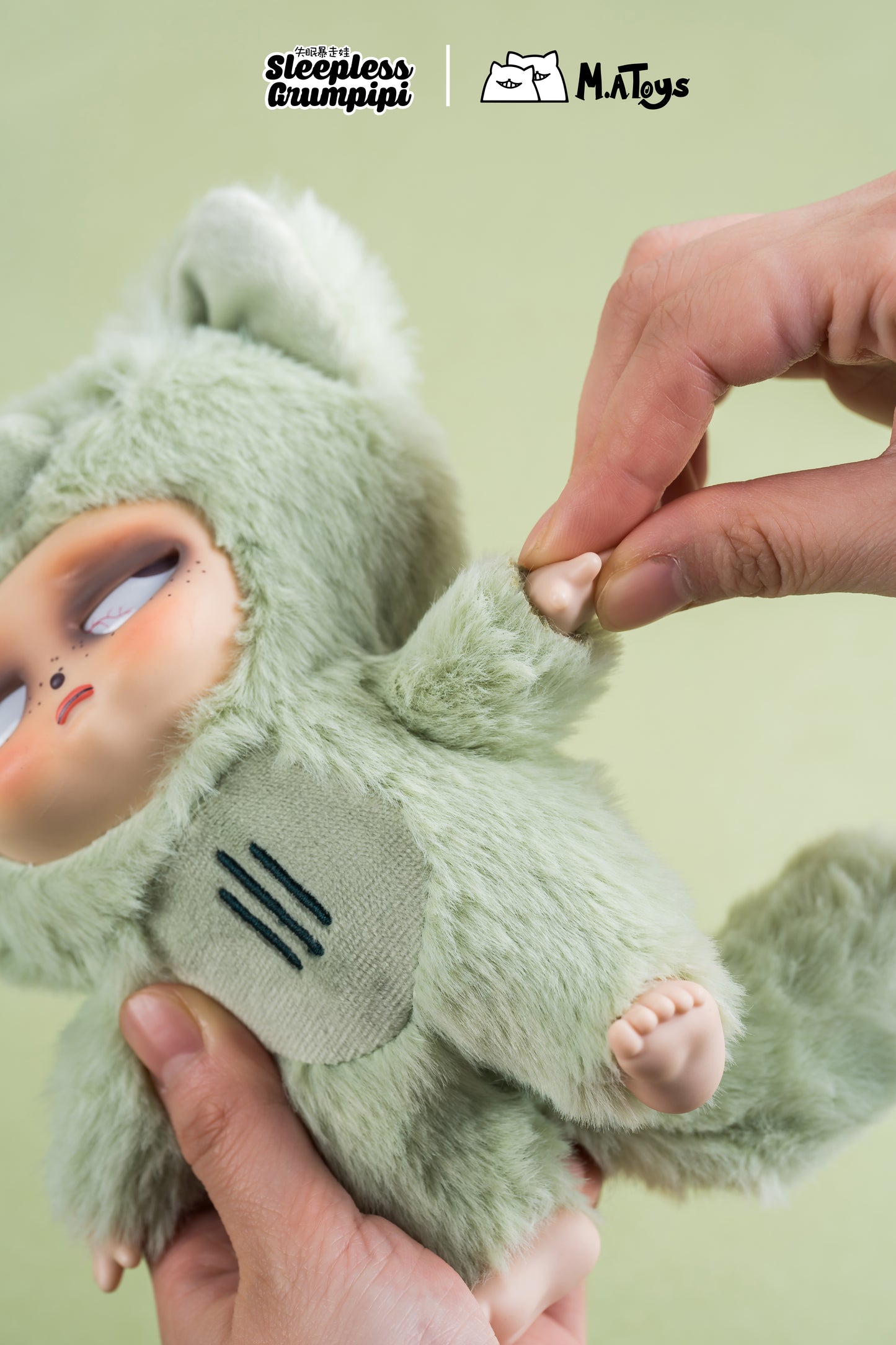 Sleepless Grumpipi Vinyl Face Plush Doll