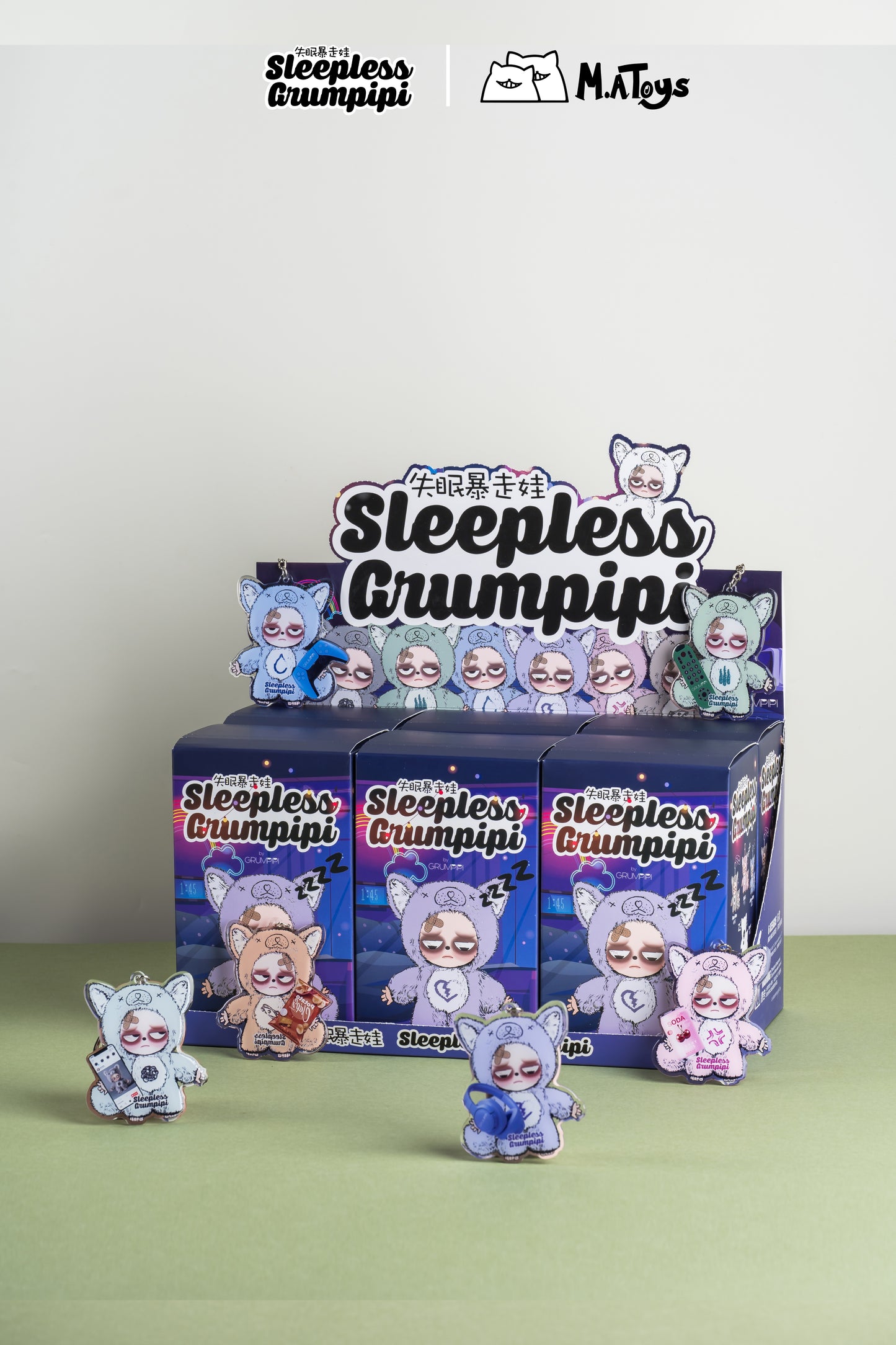 Sleepless Grumpipi Vinyl Face Plush Doll