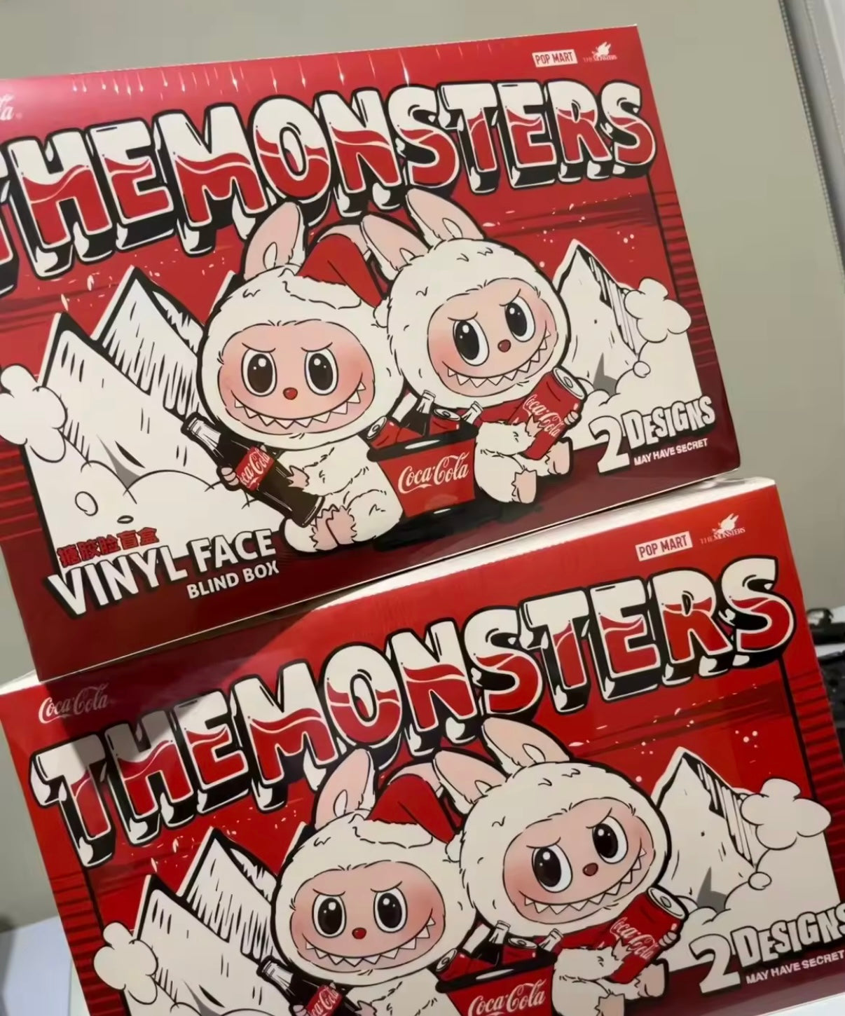 Labubu De monsters Coca Cola -serie vinylgezicht blind box