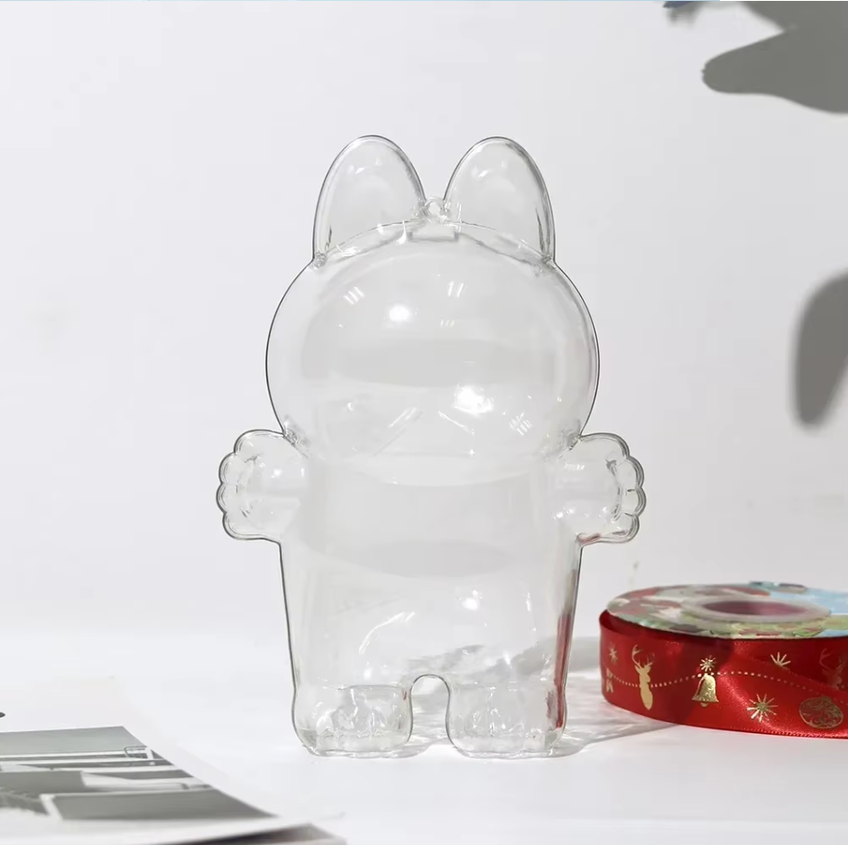 Cas de protection transparente pour Labubu