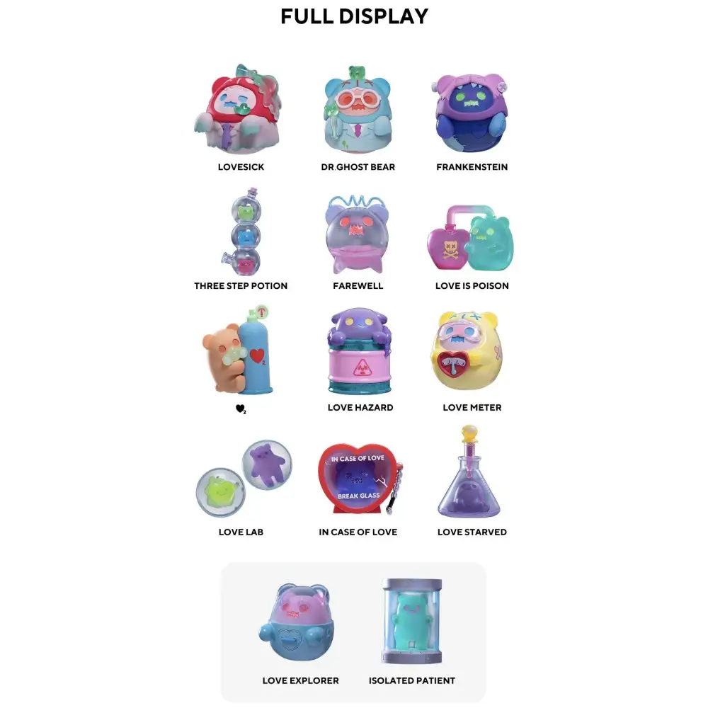 Baby Ghost Bear Lovesick Lab Blind Box Series - Surprey