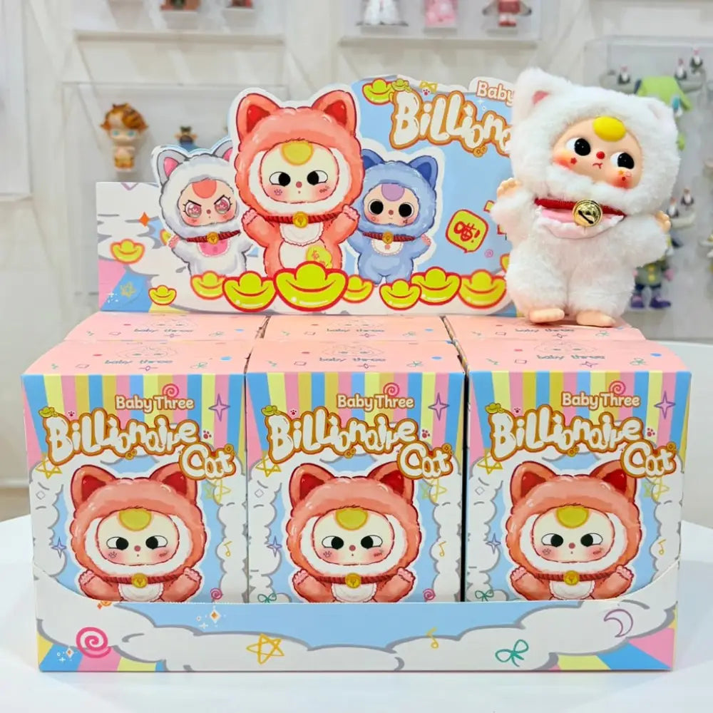 Baby Three Billionaire Cat Plush Series Blind Box - Surprey
