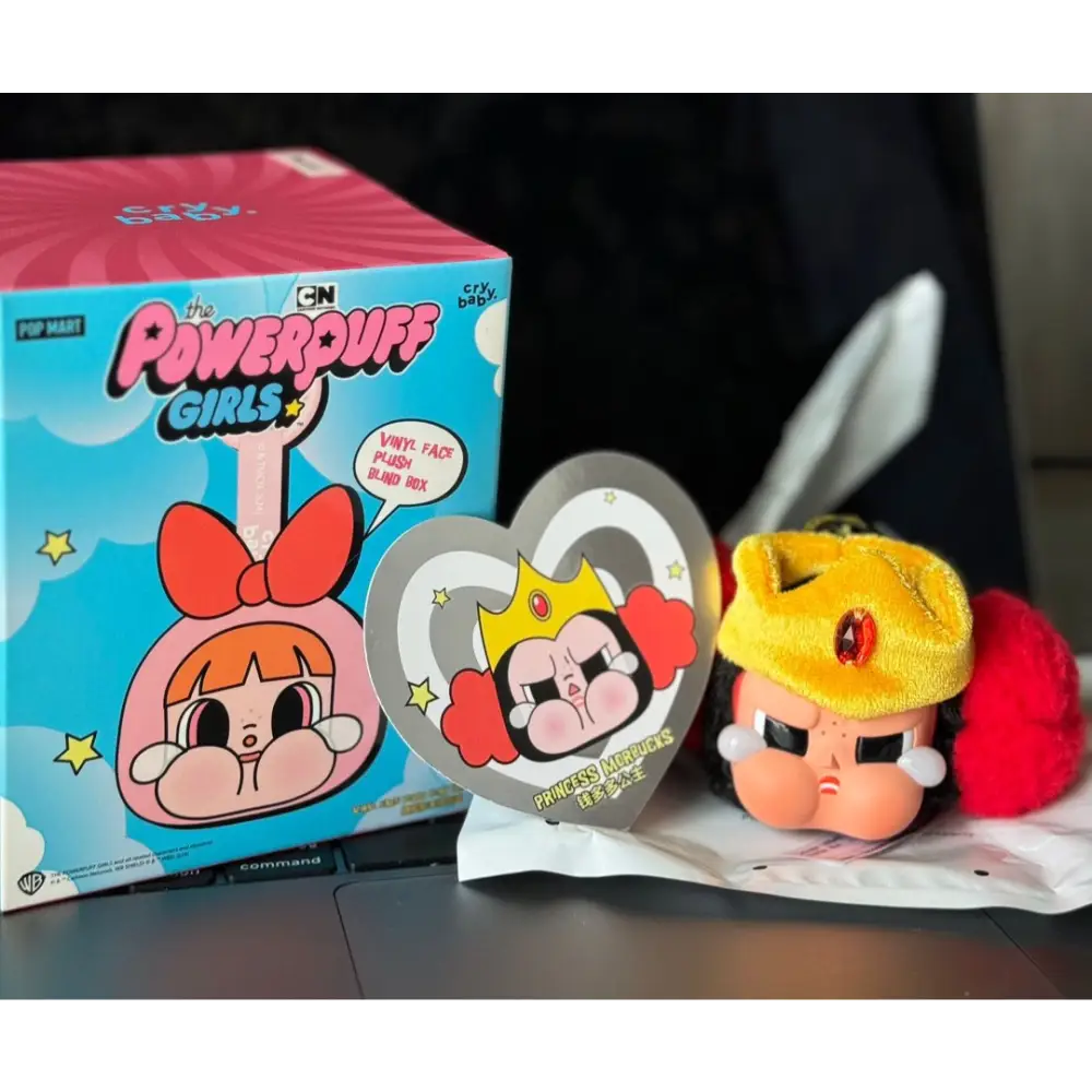 CRYBABY × Powerpuff Girls Series - Vinyl Face Plush Keychain Blind Box - Surprey