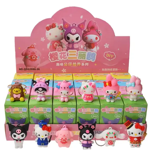 Hello Kitty and Kuromi Keychain Blind Box - Surprey