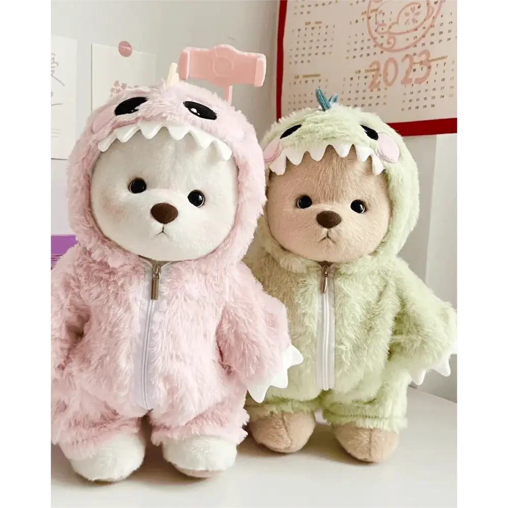 Kissa-Teddy® in pink Dino costume - Surprey