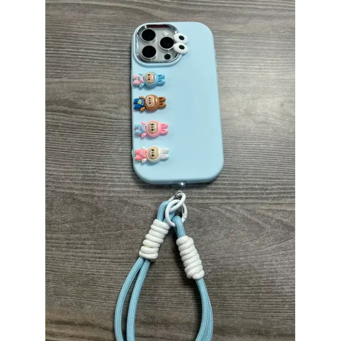 Labubu Mobile Phone Case With Carrying Strap - Surprey