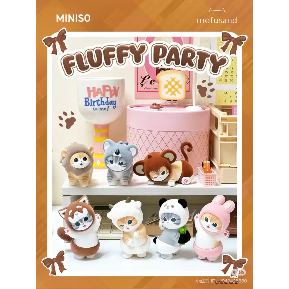 Mofusand Fluffy Party Blind Box Series - Surprey