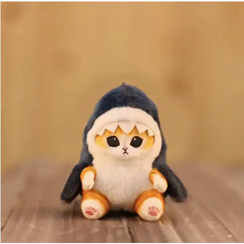 Mofusand Shark and Dried shrimp Keychain - Surprey