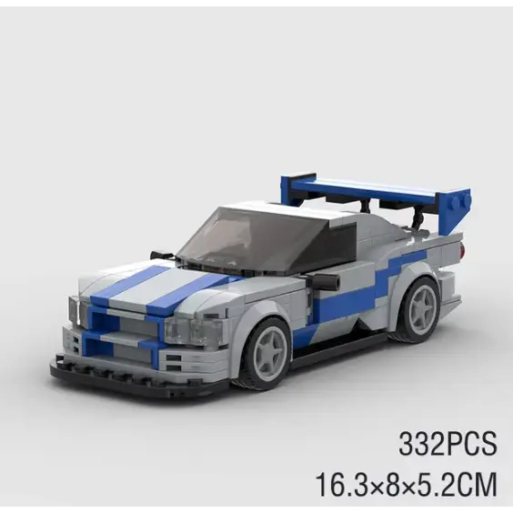 Nissan Skyline R34 building block car - Surprey