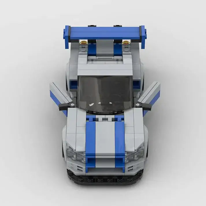 Nissan Skyline R34 building block car - Surprey