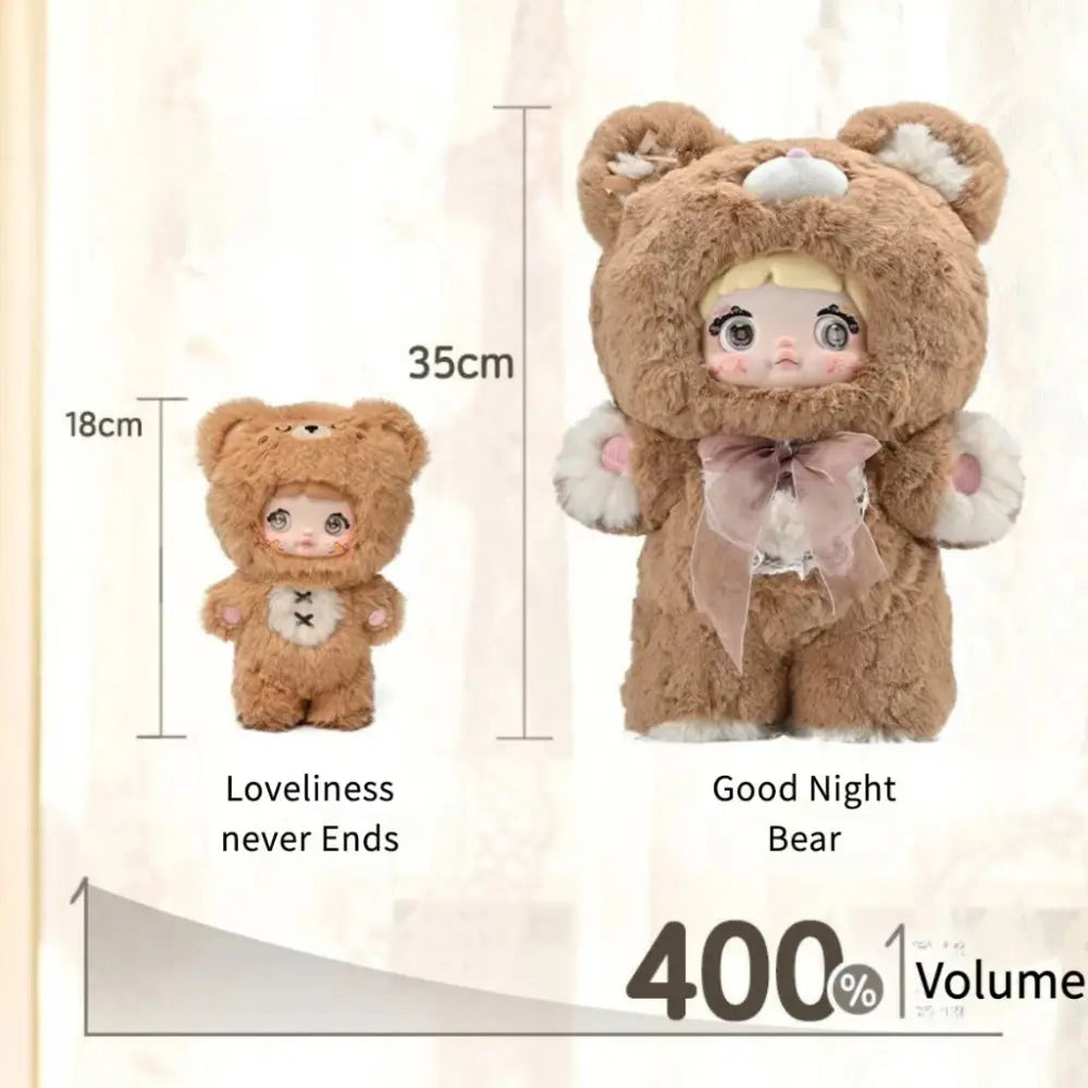 Nommi Good Night,Bear 400% Vinyl Plush Doll - Surprey