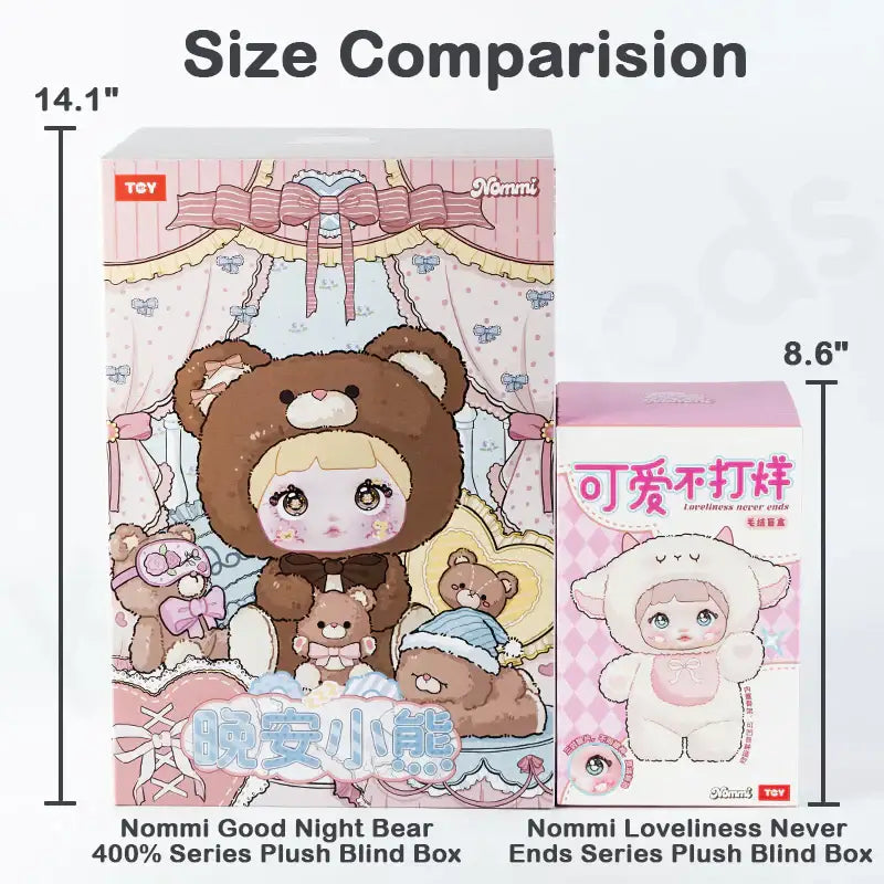 Nommi Good Night,Bear 400% Vinyl Plush Doll - Surprey