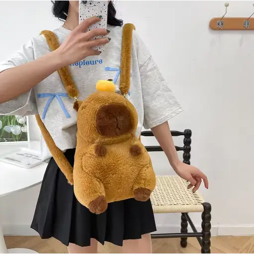 Plush Backpack Capybara - Surprey