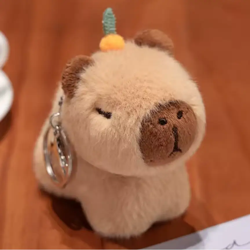Plush keychains – Capybara, dog & cat - Surprey