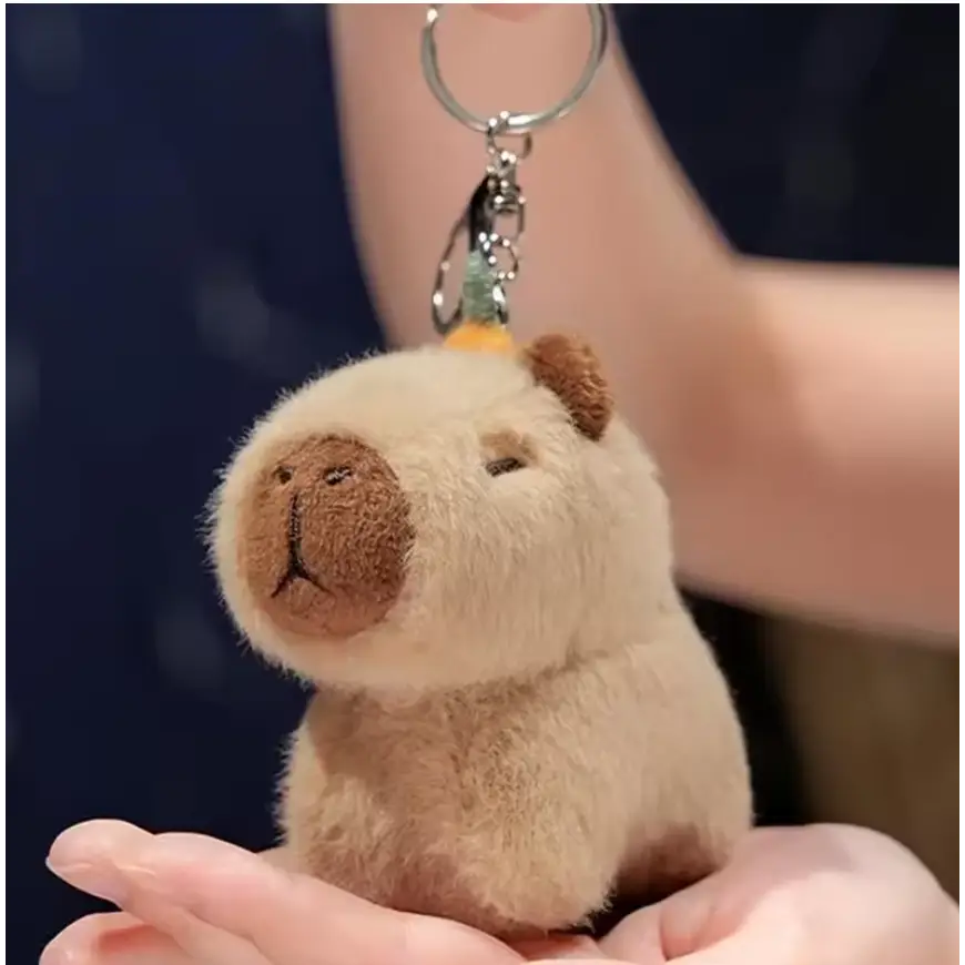 Plush keychains – Capybara, dog & cat - Surprey