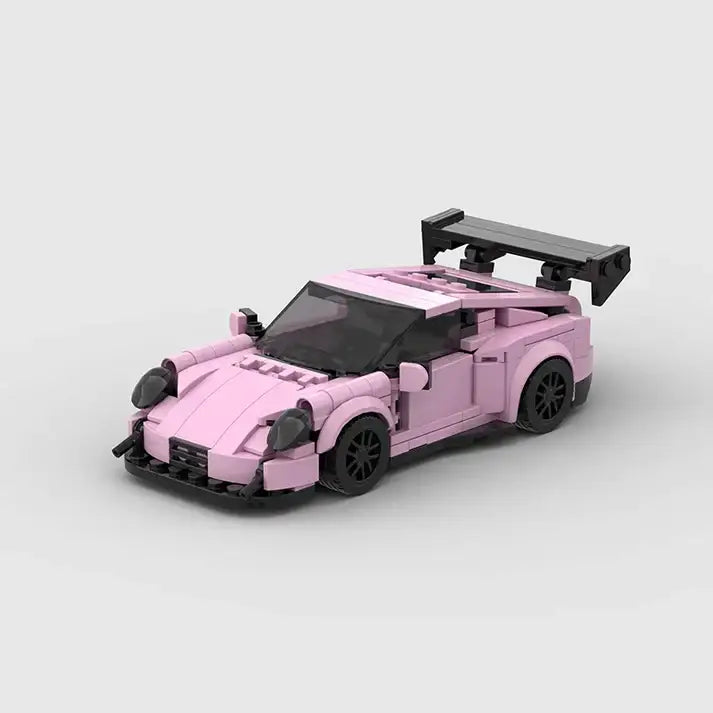 Porsche 911 GT3 Pink Edition building block car - Surprey