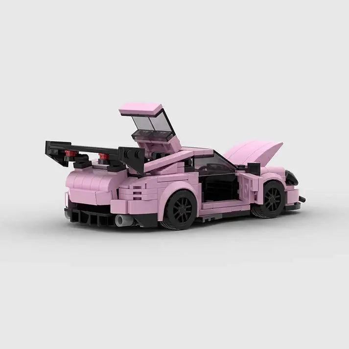 Porsche 911 GT3 Pink Edition building block car - Surprey