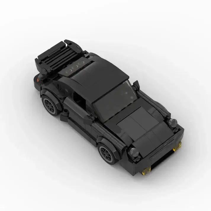 Porsche 911 Turbo Wangan Midnight Black building block car - Surprey
