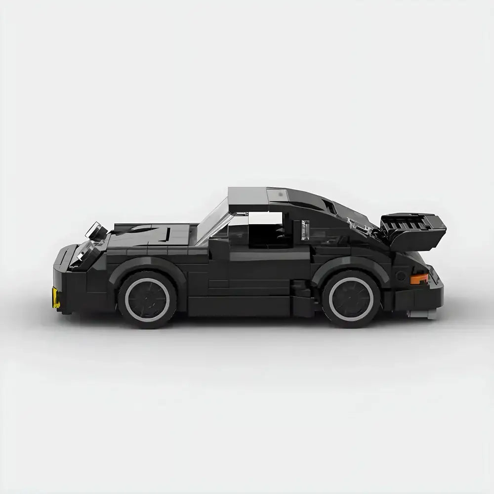 Porsche 911 Turbo Wangan Midnight Black building block car - Surprey