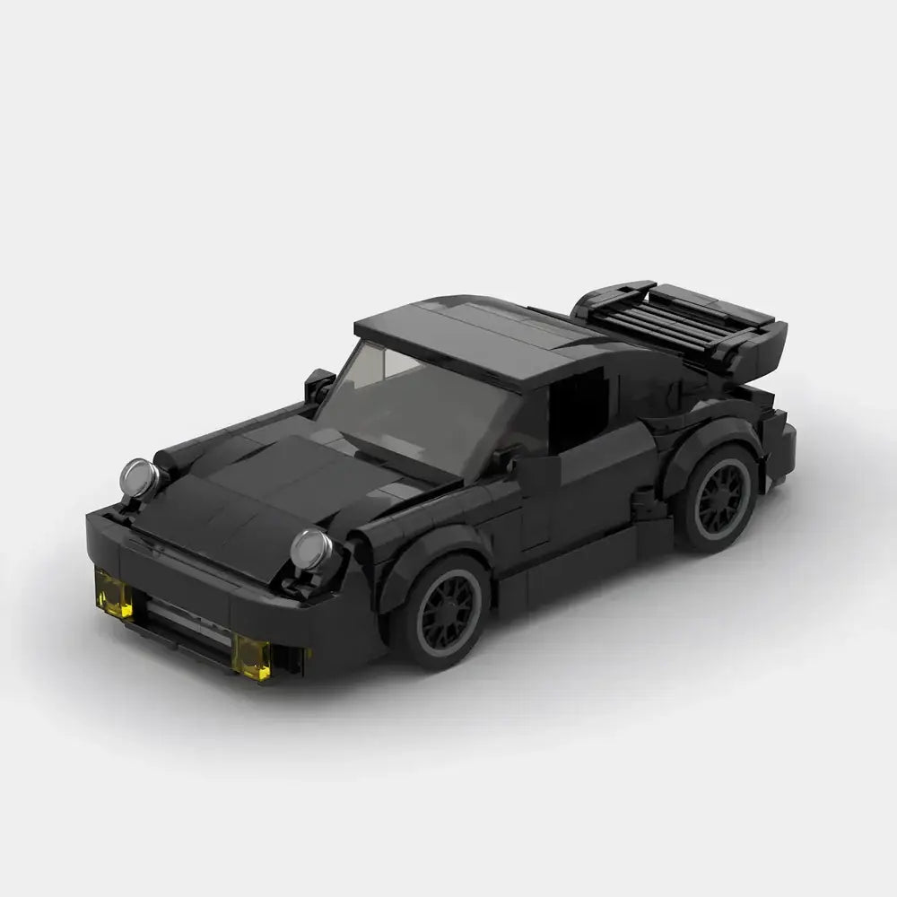 Porsche 911 Turbo Wangan Midnight Black building block car - Surprey
