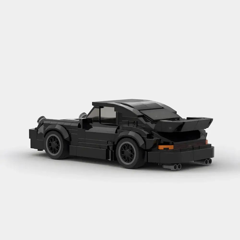 Porsche 911 Turbo Wangan Midnight Black building block car - Surprey