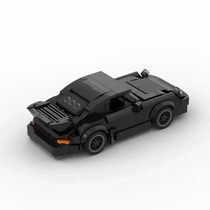 Porsche 911 Turbo Wangan Midnight Black building block car - Surprey