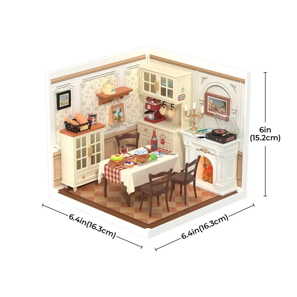 Rolife Miniature House – Warm Dining Room DW015B - Surprey