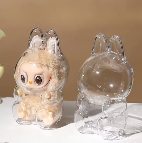 Cas de protection transparente pour Labubu