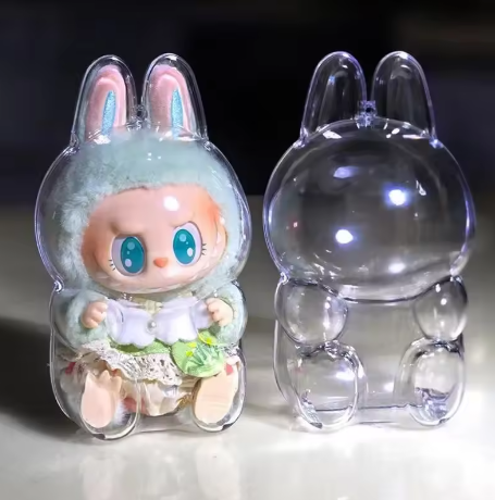 Cas de protection transparente pour Labubu