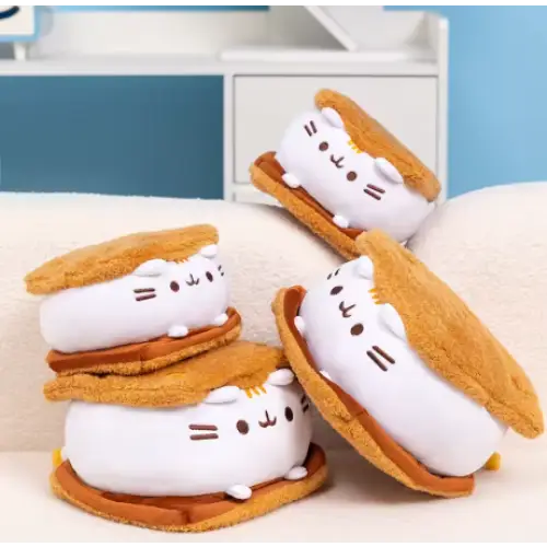 Sandwich Cookie Fat Cat Plush Toy - Surprey