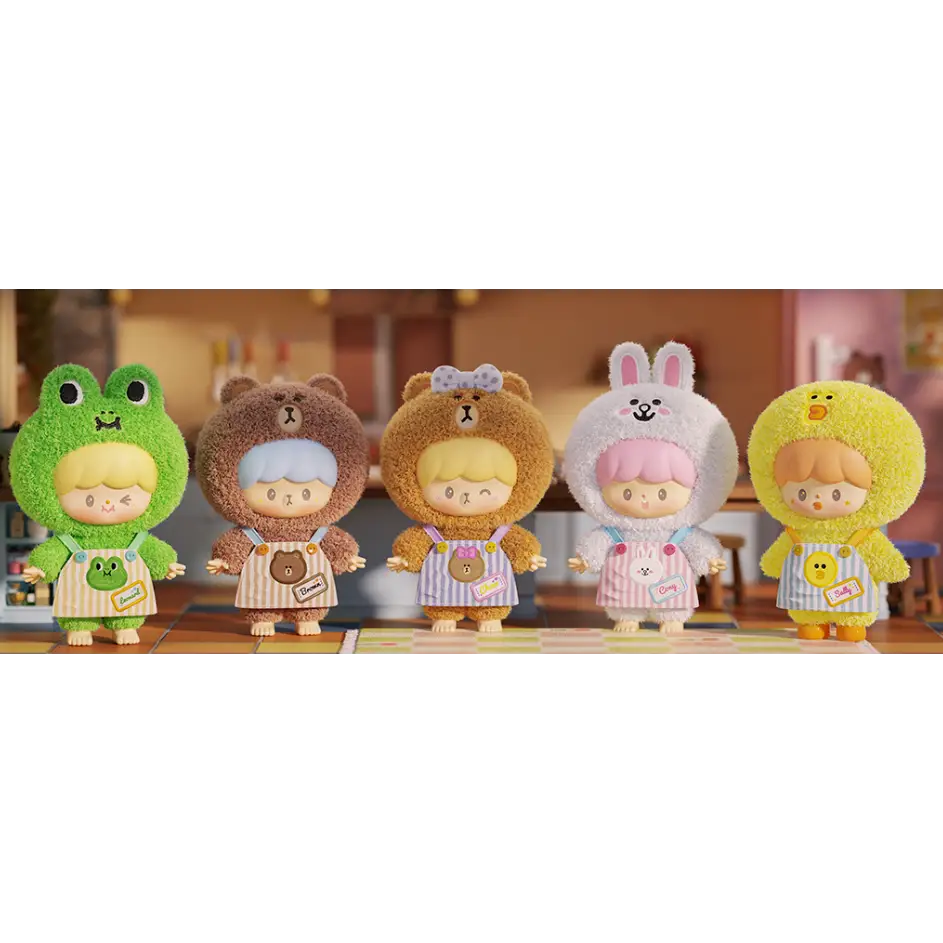 Zoton x LINEFRIENDS My Best Friends Series Plush Blind Box - Surprey
