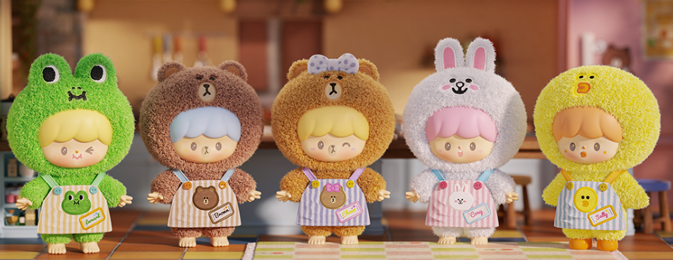 Zoton X Linefriends meine Best Friends -Serie Plüschblindbox