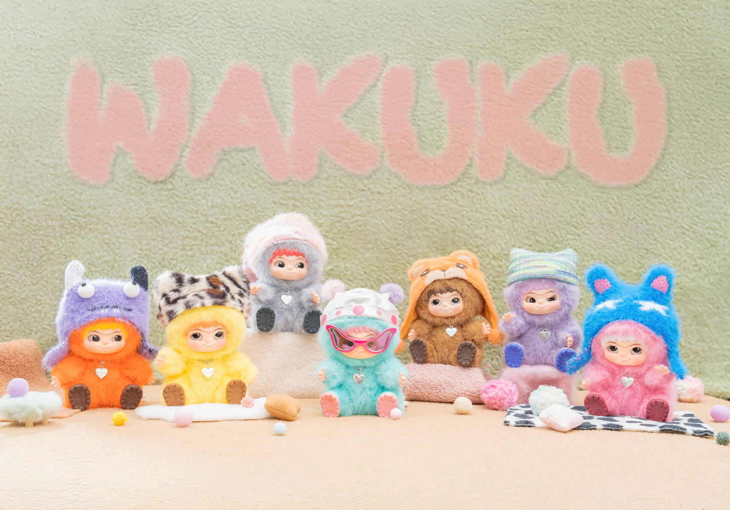 WAKUKU Fuzzy Trendy Fun Party – Pluchen Jaloezie <tc>Box</tc>