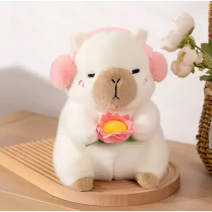Capybara cuddly toy with headphones - Surprey