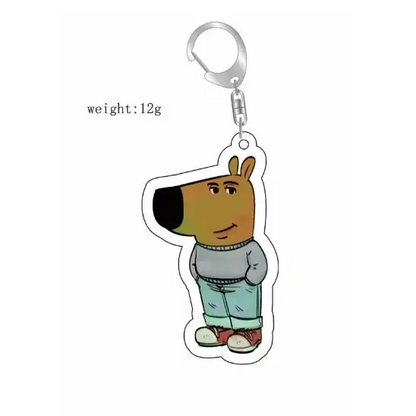 Just A Chill Guy and Girl Keychain - Surprey