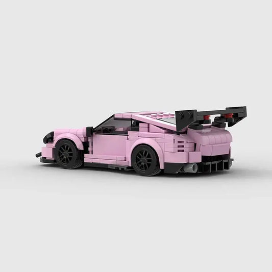 Porsche 911 GT3 Pink Edition building block car - Surprey