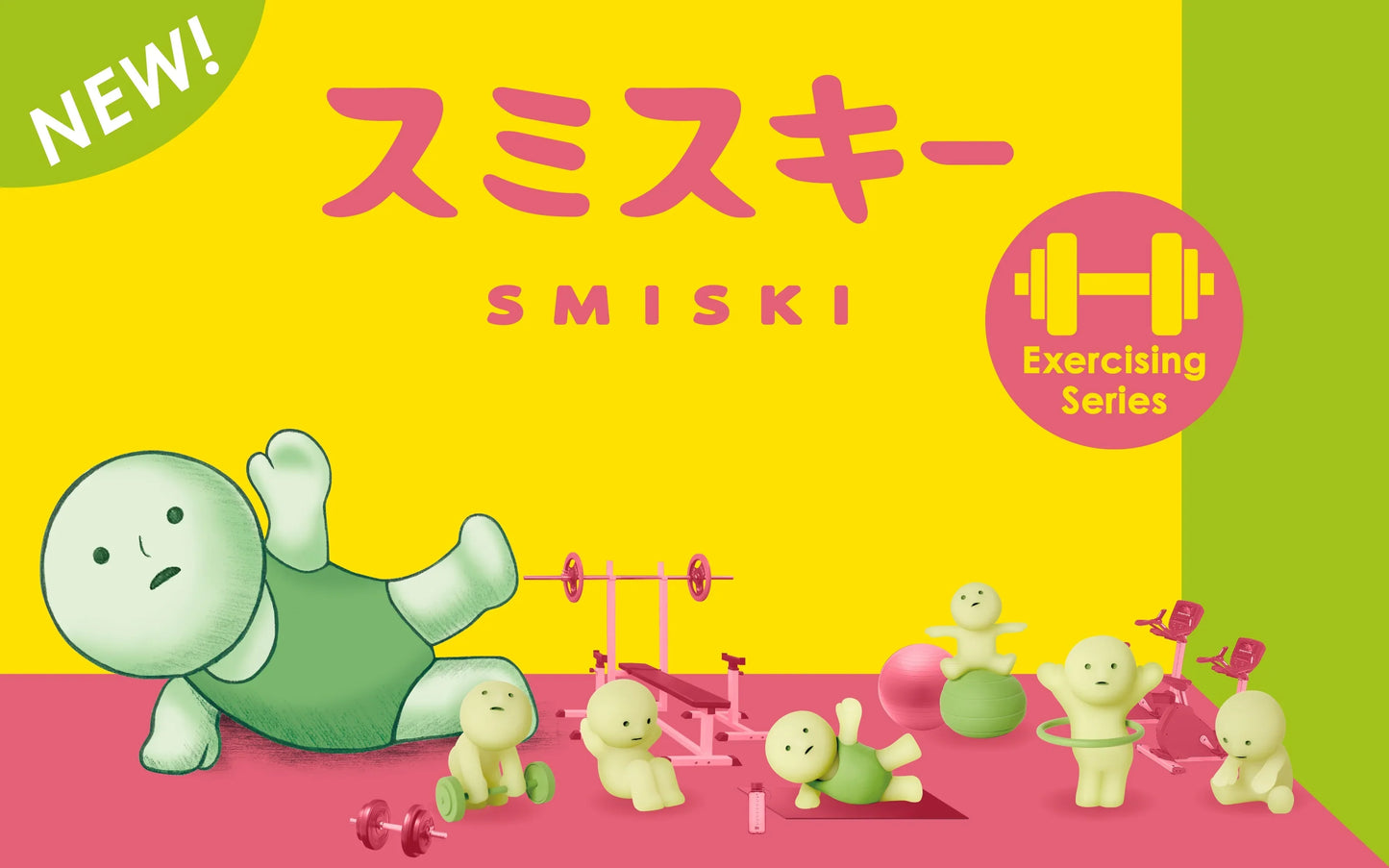 Smiski Figura Ejercicio de la serie