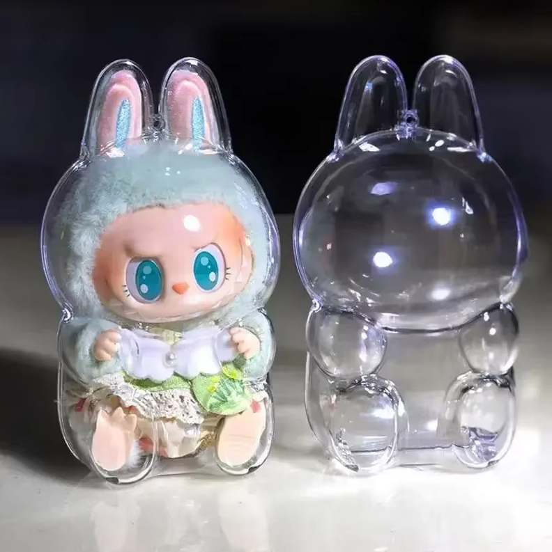 Cas de protection transparente pour Labubu
