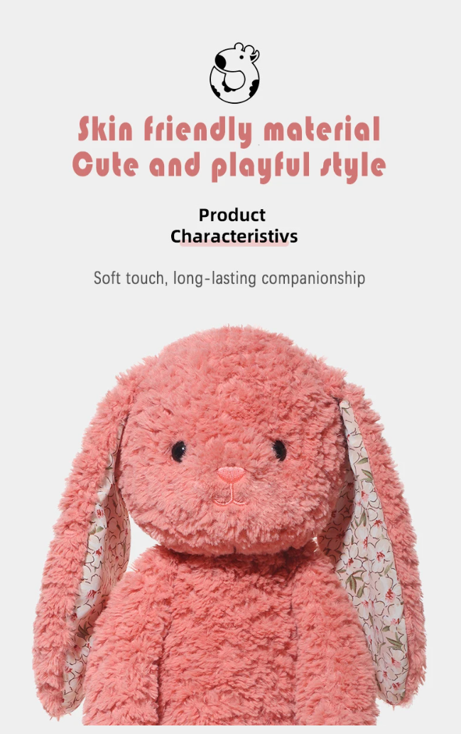 Jooki original délicieux lapin crépuscule en peluche rose